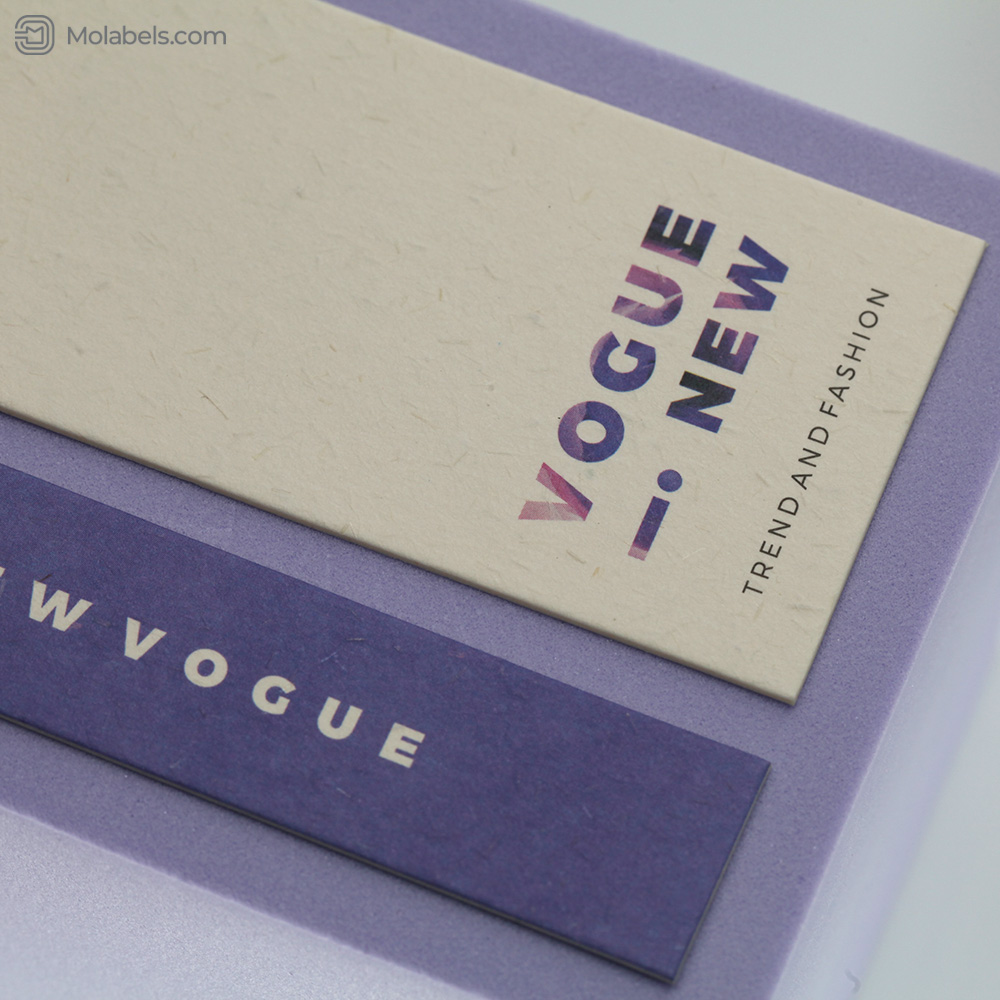 Print brand seed paper hang tags for clothing