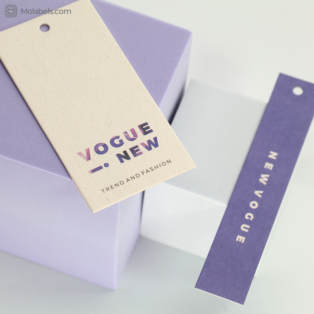 Print brand seed paper hang tags for clothing