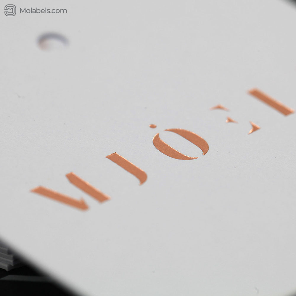  rose gold foil hang tags