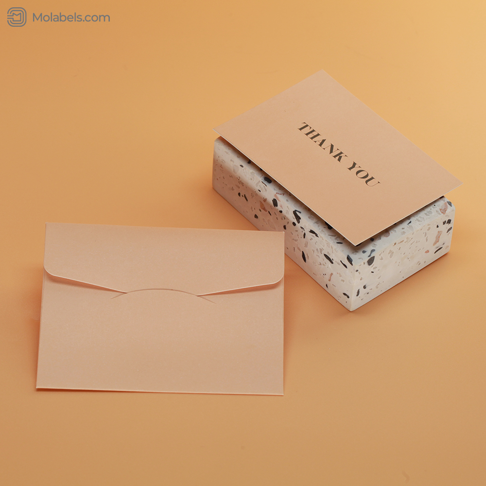 Custom thank you cards and cardboard envelope suppliers