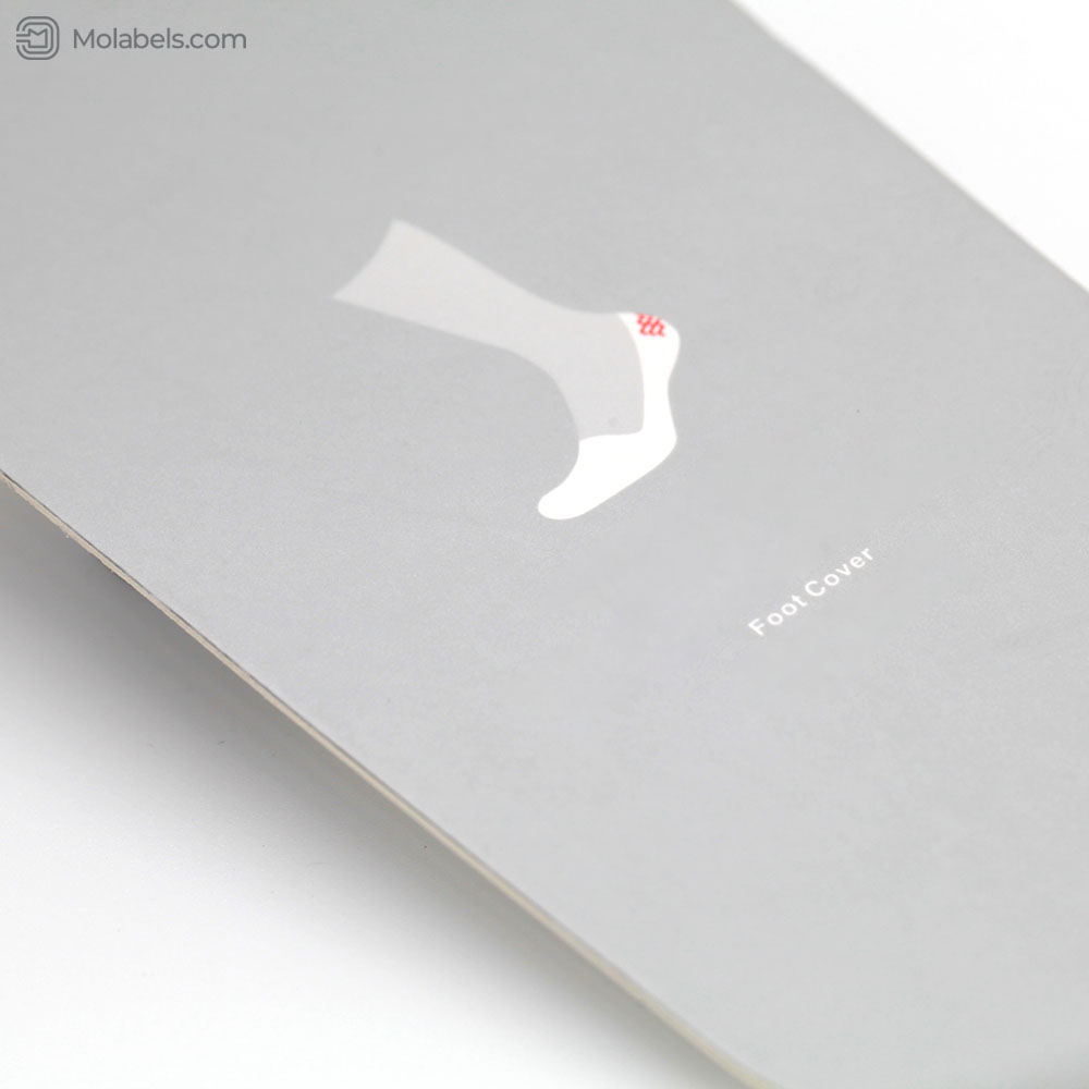 Custom sock hang tag card packaging sleeve
