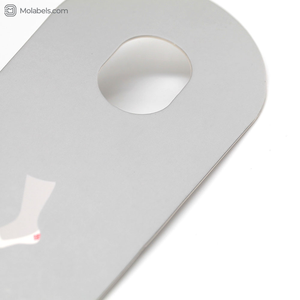 Custom sock hang tag card packaging sleeve