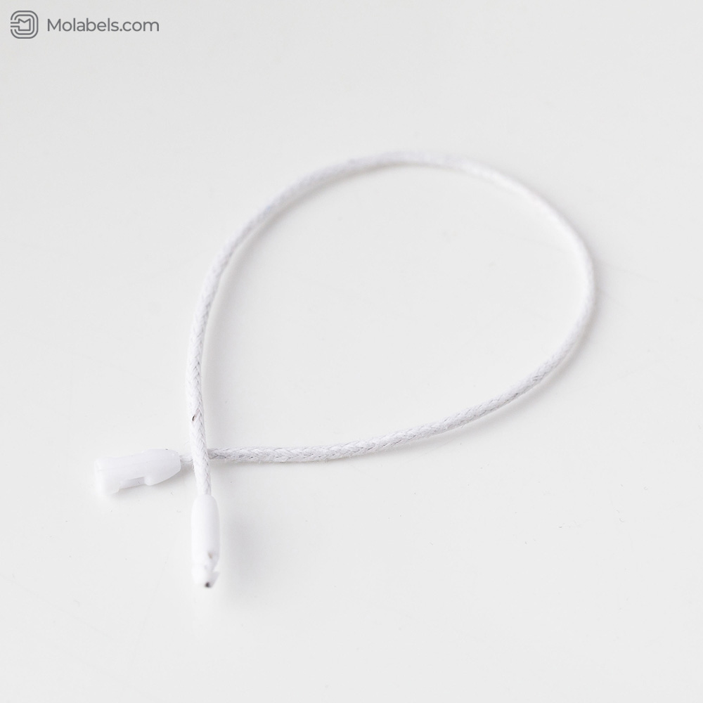 Retail Spot - white and beige waxed hang tag string
