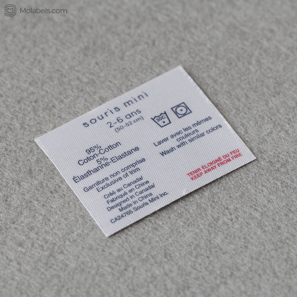  self adhesive clothing labels